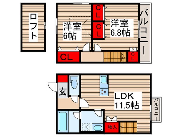 カヌレの物件間取画像